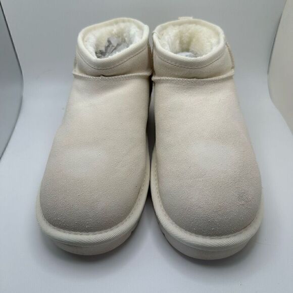 CUSHIONAIRE Women's pull on boot 8 WIDE IVORY - Picture 2 of 7